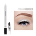 thumbnail image 1 of Lápiz de sombra de ojos brillante, lápiz de sombra de ojos de gusano de seda nacarado, duradero, resistente al agua, lápiz de sombra de ojos con sacapuntas cosmético (blanco perla) Sincero Hogar, 1 of 4