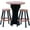 Black/Redwood, variant on Pub Set, 30-Inch Round with 2 Stools, Taupe/Beige