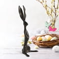 thumbnail image 5 of JLFNYA Easter Sculpted Bunny Collection, Resin Easter Bunny Figurines, Easter Decorations for Home, Home Office Bookshelf Desktop Ornament, 5 of 8