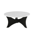 thumbnail image 6 of Manor Park Mid Century Modern 3 Leg Coffee Table, Faux White Marble, 6 of 7