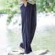 thumbnail image 5 of Pantalones largos para hombre, moda de verano, lisos, informales, con cintura elástica y bolsillos, 5 of 5