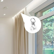 Niceauty 20Pcs Double Wheel Curtain Track Gliders Ceiling Multi Smooth Slide Plastic