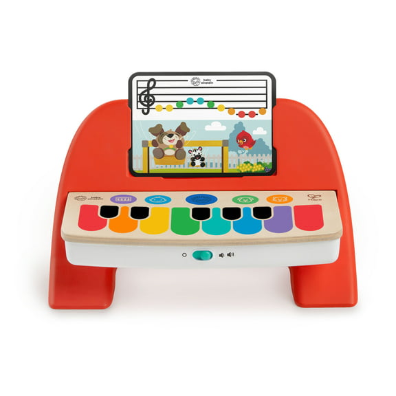 Baby Einstein Cal’s First Melodies Magic Touch Wooden Piano Musical Infant Toy, 6 Months 