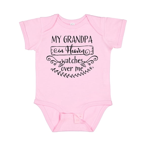 Inktastic My Grandpa in Heaven Watches over Me Boys or Girls Baby Bodysuit