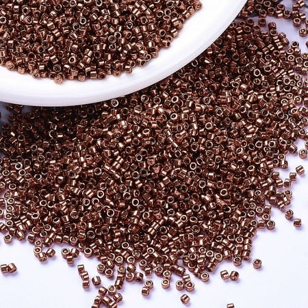 MIYUKI Delica Beads Cylinder Japanese Seed Beads 11/0 (DB1842) Duracoat Galvanized Dark Berry 1.3x1.6mm Hole: 0.8mm about 2000pcs/10g