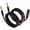 Black-2, variant on EBXYA Female XLR to 1/4 Inch Cable 2m 2-Pack, XLR to TRS Balanced with Red Boot for Stage Monitors, Mixer Input & Studio