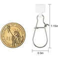 thumbnail image 2 of Sinker Slides for Fishing, Sinker Weight Silder Line Slide Sleeve Swivel Duo Lock Snaps for Saltwater Surf Bottom Fishing Fish Fider Rig Catfish Rig White Duo-Lock Snap 100 Pack, 2 of 7