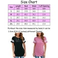 thumbnail image 3 of SHCKE Womens Casual T Shirts Striped Color Block Short Sleeve Tops Tunic Tops Crewneck T Shirts, 3 of 7