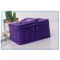thumbnail image 3 of Yuarrent Bolsa de almacenamiento Conveniente a prueba de golpes Conveniente bolsas plegables Aceite esencial Organizador multipropósito Viajar Almacenamiento y organización del hogar Violeta, 3 of 6