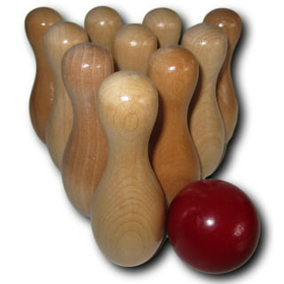Sun-Glo Shuffleboard Bowling Pin Wooden Rack