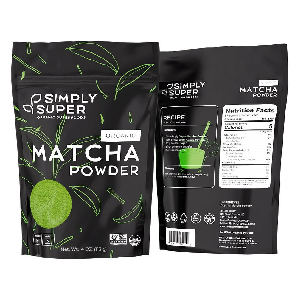 Simply Super Organic Matcha Powder 4oz
