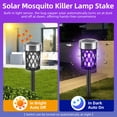 thumbnail image 4 of G · PEH Solar Mosquito Zapper, 2 Packs Outdoor Mosquito Repellent Mosquito Trap Waterproof Bug Zapper for Outside Solar Fly Zapper for Garden, 4 of 7