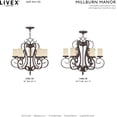 thumbnail image 2 of Livex Lighting Millburn Manor Chandelier in Imperial Bronze, 2 of 11