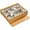 Type C, variant on Ulxkmt Type B Bamboo Stainless Steel Bento Box Divided Japanese Lunch Container for Restaurant Home 23.5x29.5cm