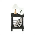 thumbnail image 3 of Furinno Turn-N-Tube Classic 2-Tier End Table, Side Table with Casters, Espresso/Black, 3 of 6