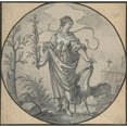 thumbnail image 2 of Hans Ulrich Franck 12x12 Black Ornate Wood Framed Double Matted Museum Art Print Titled: An Allegory of Chastity (1600-1675), 2 of 5