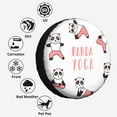 thumbnail image 6 of Kll Panda Doing Yoga Tire Cover,Universal Wheel Tire Cover For Trailer, Rv, Suv, Truck,Camper And Many Vehicle,(17 Inch), 6 of 7