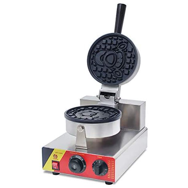 Techtongda Nonstick Electric Cartoonbear Waffle Maker Machine with Doublesided Cake Oven Baker