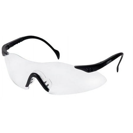 Pyramex Intrepid Safety Glasses - Clear Lens with Black Frame (4 Count) MS-97260