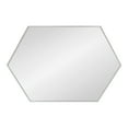 thumbnail image 4 of Kate and Laurel Rhodes Modern Hexagon Wall Mirror, 24.75 x 36.75, Silver, Chic Geometric Wall Mirror, 4 of 7