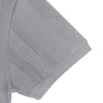 thumbnail image 5 of Namayuj Ribbed Knit Solid Polo Shirts for Men Short Sleeve Tops Slim Fit Casual Breathable Fabric Business Office Wear Gray XXL, 5 of 8