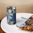 thumbnail image 3 of 20oz Coffee Tumblers Pioneer Flower Floral Print Pattern Stainless Steel Vacuum Insulated Travel Tumbler Coffee Cups Mug with Lid and Straw with Cleaning Brush for Cold & Hot Drinks, 3 of 5
