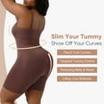 thumbnail image 4 of Lilvigor Women's Seamless Shapewear Tummy Control Body Shaper Comfortable for Women Under Dress Thigh Slimmer Bodysuit Girdle, 4 of 6