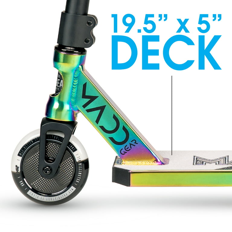Ooze Nord mount Madd Gear Kick Pro Stunt Scooter for Ages 6 + Strong Aluminum 5" Wide  Lightweight Deck - Designed for Skatepark Use - Walmart.com