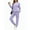 Purple, variant on UVN Outfit Set for Women Long Sleeve Tops and Jogger Pants 2 Piece Matching Set with Pockets