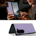 thumbnail image 5 of Case for Samsung Galaxy Z Fold 5, Strong Magnetic Compatible with Mag-Safe Charging, PU Leather + Hard PC Flexible TPU Shell Slim Full Shockproof Protective Phone Cover for Galaxy Z Fold 5, Purple, 5 of 9