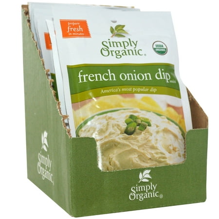 Simply Organic, French Onion Dip Mix, 12 Packets, 1.10 oz (31 g) Each(pack of (Best Store Bought French Onion Dip)