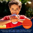 thumbnail image 3 of NERF Mini Foam Sports Ball Set - Foam Football, Soccer Ball + Basketball Set - NERF Soft Foam Sports Set for Kids - Multicolor, 3 of 8