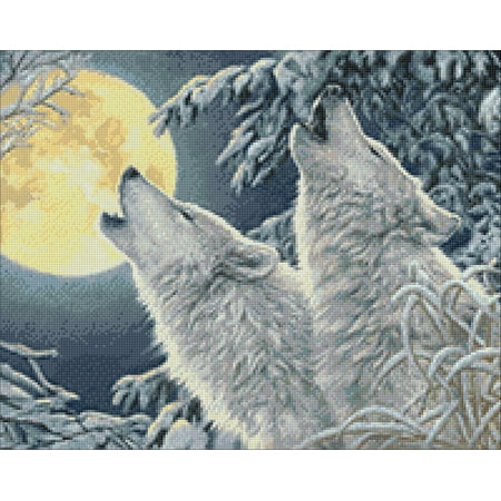 UPC: 4630103941663 | Diamond painting kit 2 Wolves Crafting Spark 14.9 x 18.9 in CS2565
