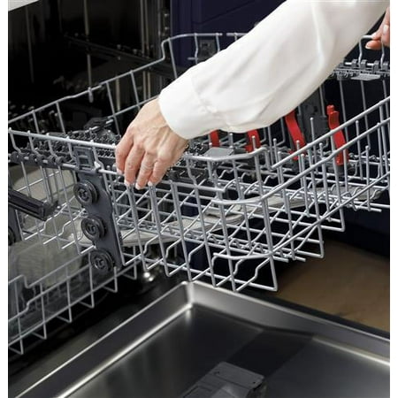 GE - Top Control Built-In Dishwasher with Stainless Steel Tub, 48dBA - Stainless steel