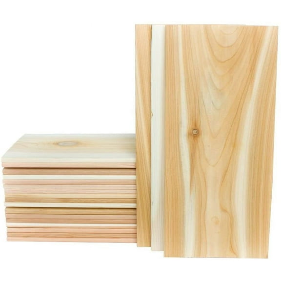 20 Pack of Imperfect 7" x 15" Western Red Cedar Grilling Planks