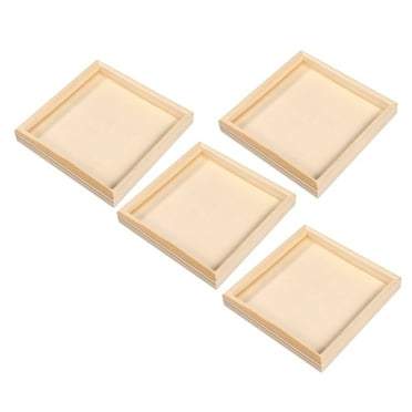 Puzzle Accessory Organizer 4 Pcs Puzzles Jigsaw Tables for Adults Portable Shopping Trolleys Board Wooden Tray