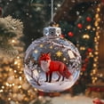 thumbnail image 4 of WKSCLPAI Christmas Crystal Ornament 3D Animal Glass Crystal Ball Decorations Crystal Ornaments for Christmas Tree, Sparkling Star Accents, Holiday Gifts, Room Decor(Red Fox, 1PC), 4 of 7