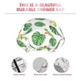thumbnail image 3 of Kdxio Frogs And Tropical Leaves Print Shower Cap for Women,Elastic and Reusable,Double Waterproof Layers Bathing Hat, 3 of 6