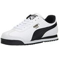 thumbnail image 1 of PUMA Men's Roma Basic Fashion Sneaker, White/Black Leather - 9.5 D(M) US, 1 of 4