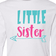 thumbnail image 4 of Inktastic Little Sister, Younger Sister, Arrow - Blue Pink Long Sleeve Youth T-Shirt, 4 of 5