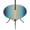 Dark Blue Khaki, variant on Round Outdoor Tablecloth with Umbrella Hole and Zipper, Purple Ombre Tablecloth with Elastic Waterproof, Modern Yellow Gradient Farmhouse Art Patio Table Covers for 55" - 60" Picnic Pool Tables