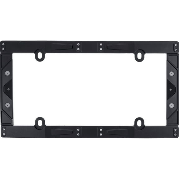 Cruiser Accessories Industrial, Black License Plate Frame