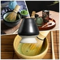 thumbnail image 2 of Matcha Tea Whisk Holder - Ceramic Chasen Stand - Traditional Japanese Tea Accessory (Matt Black), 2 of 13