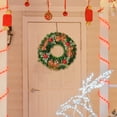 thumbnail image 6 of 16.5 Inch Artificial Christmas Wreath with Bow - Pine Garland Wreath with Red Berries for Front Door Window Holiday Decorations, 6 of 7