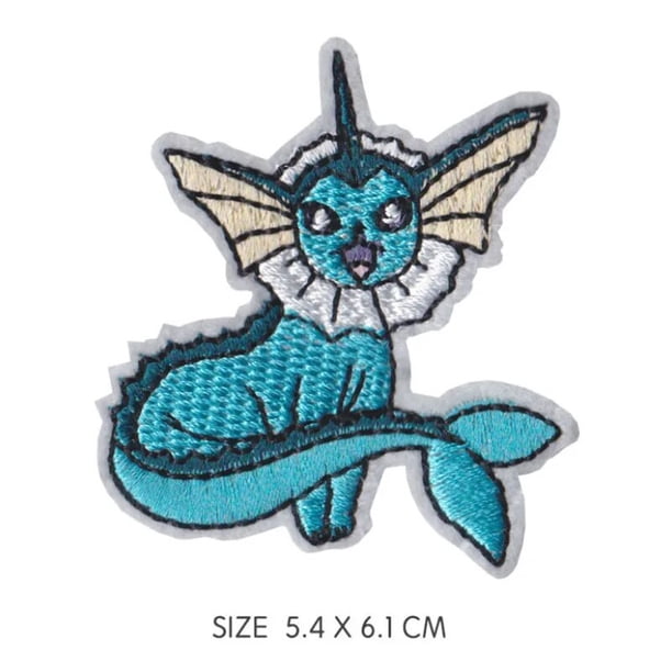 Parche de hierro de Pokemon de 40 estilos, parches bordados para ropa, dibujos animados para ropa, pegatinas de tela para paraguas para niños, apliques para ropa