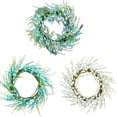 thumbnail image 6 of Spring Wreath for Front Door with Natural Twig Base, 15.7 Inch Outdoor Summer Wreath, Farmhouse Indoor Decor, Flower Wreath for Wedding Home Wall Window Porch, 6 of 7