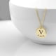 thumbnail image 3 of DIY Tiny Gold Initial Necklace Oro Plata Letra Collar Iniciales Nombre Colgante Joyería de moda Fabricación de acero inoxidable Placa de identificación personalizada para mujeres Mamá Regalo Gargantil, 3 of 3