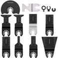 thumbnail image 4 of Grusce 10Pcs Oscillating Saw Blade Set Bimetal Oscillating Multitool Blade Precise Cut Semi Circle Multitool Blade Precision Tooth Saw Blade Oscillating Hook Cutter Blade for Cutting Metal Wood, 4 of 10