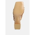 thumbnail image 7 of Fairleigh Tan Strappy Slip On Sandals, 7 of 7