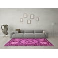thumbnail image 3 of Ahgly Company Indoor Square Persian Pink Traditional Area Rugs, 4' Square, 3 of 4